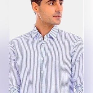 Calvin Klein long sleeve casual/classic strips shirt for men